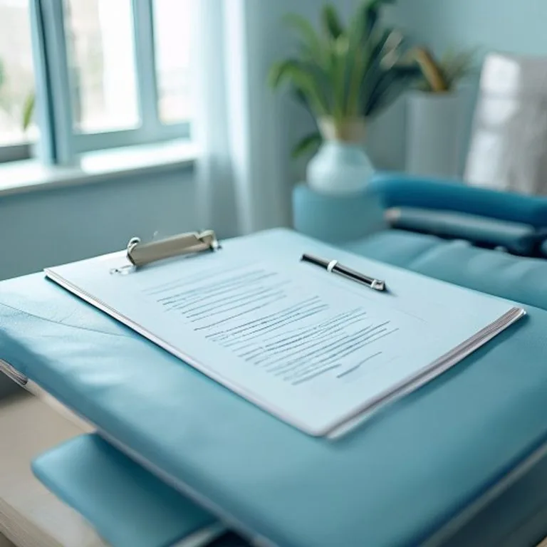 Behandlungsraum mit Therapieliege